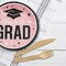25 Count Pink Graduation Dessert Plates Disposable Party Essentials for Grads 7 1/4 Inch